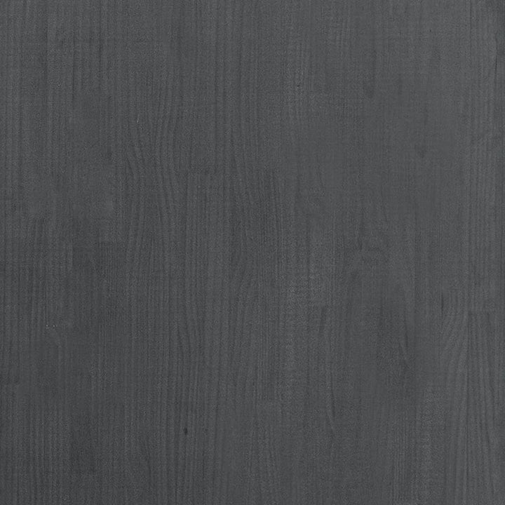 bogreol med 3 hylder 80x30x105 cm massivt fyrretræ grå