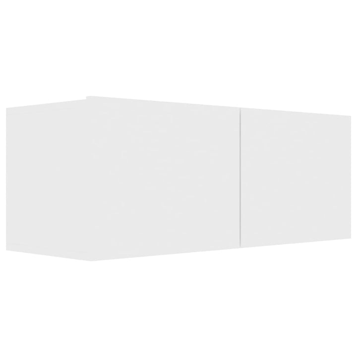 tv-skabssæt 6 dele konstrueret træ hvid