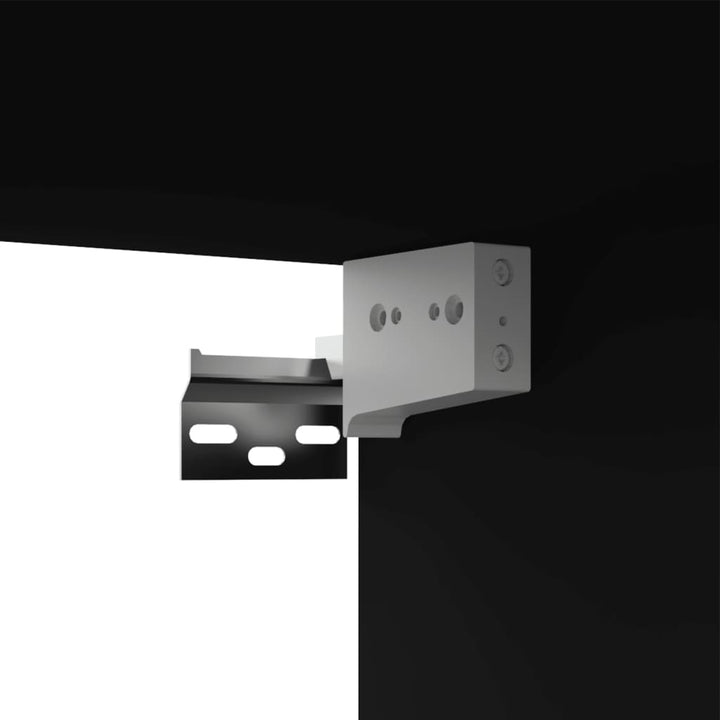 tv-skabe 4 stk. 100x30x30 cm konstrueret træ sort