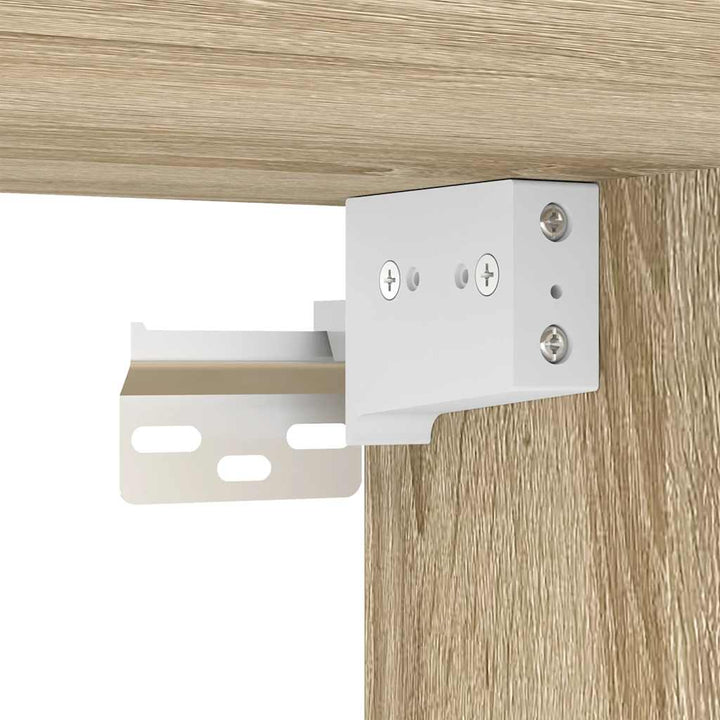 tv-skabssæt 6 dele konstrueret træ sonoma-eg