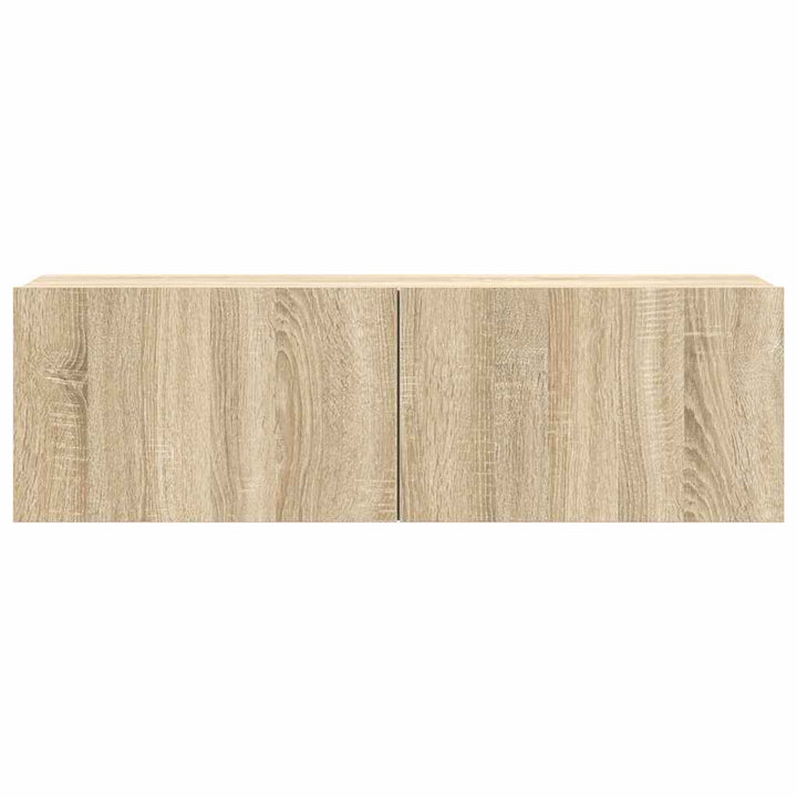 tv-skabssæt 6 dele konstrueret træ sonoma-eg