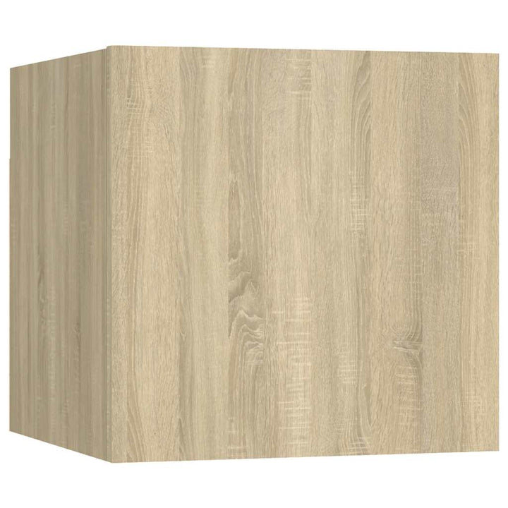 væghængte skabe 8 stk. 30,5x30x30 cm sonoma-eg