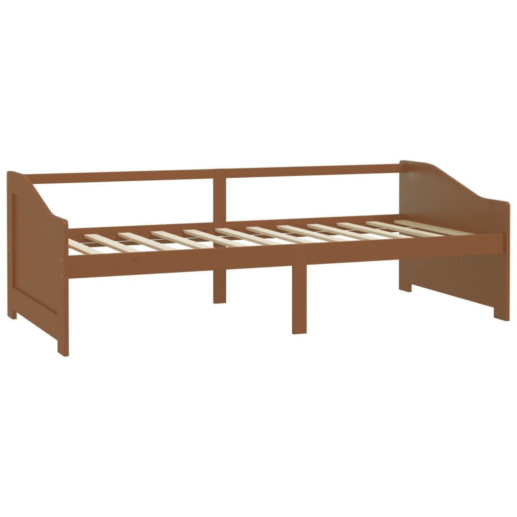 3-personers daybed 90x200 cm massivt fyrretræ gyldenbrun