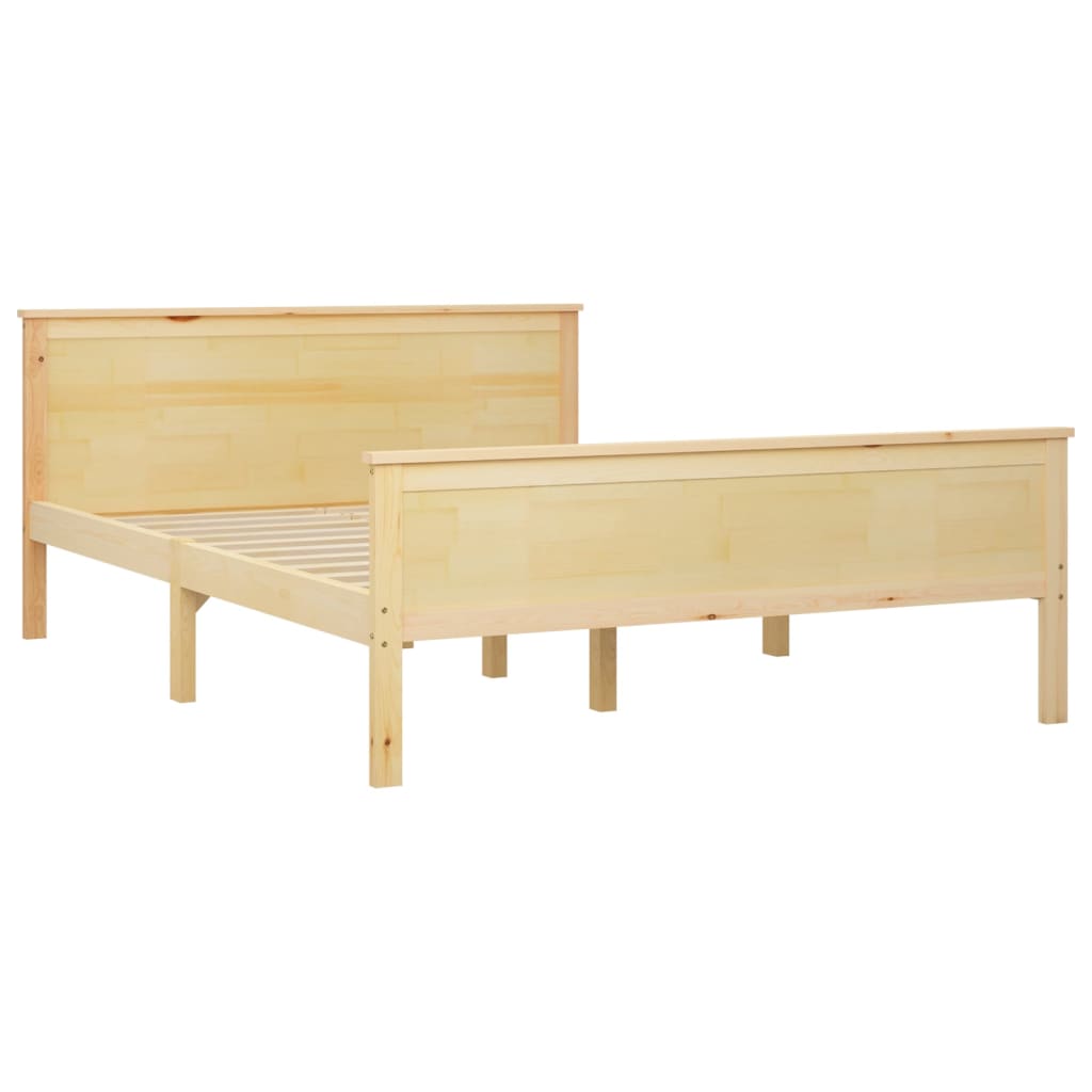 sengeramme 140x200 cm massivt fyrretræ
