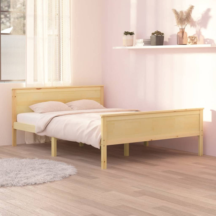 sengeramme 140x200 cm massivt fyrretræ