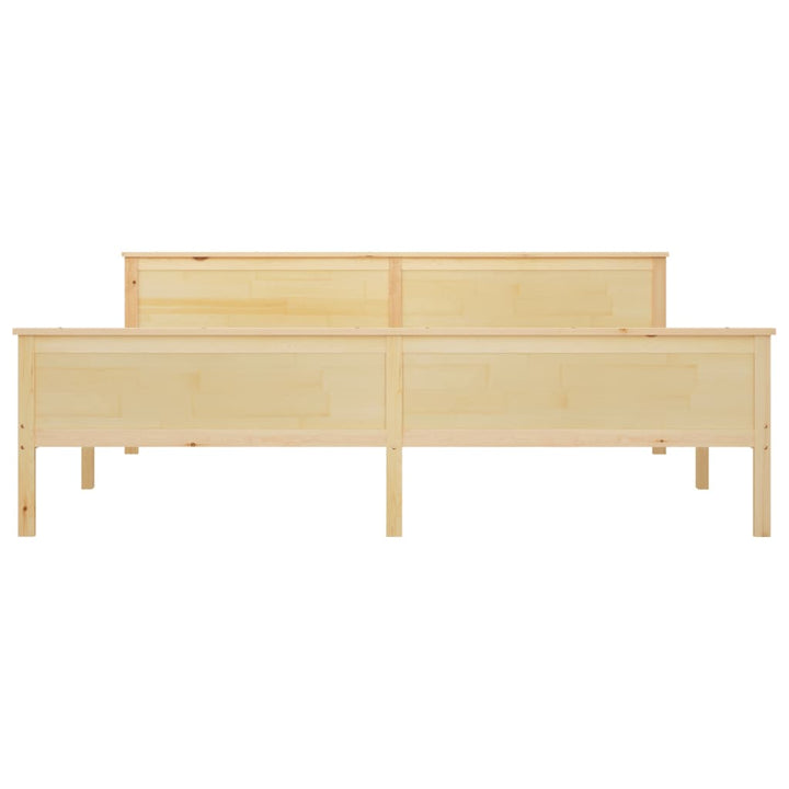sengeramme 200x200 cm massivt fyrretræ