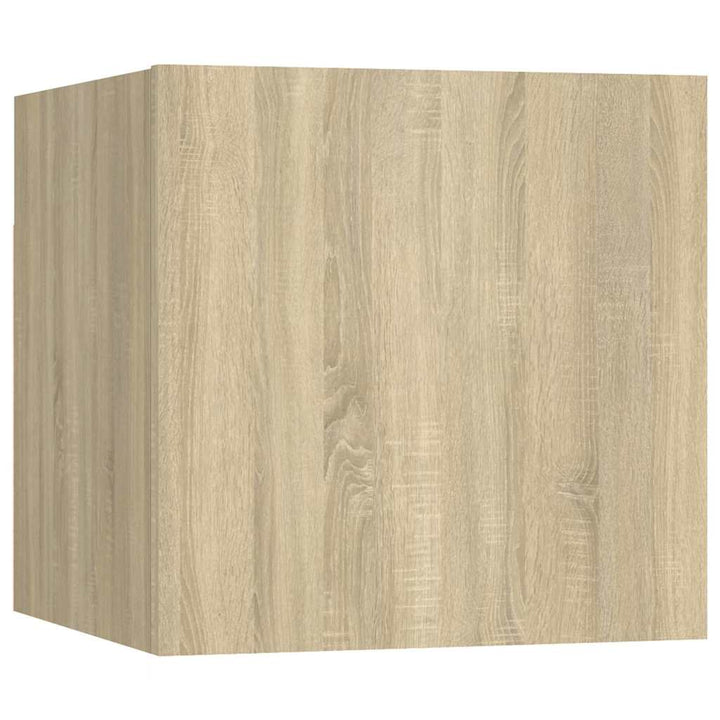 sengeskab 30,5x30x30 cm konstrueret træ sonoma-eg