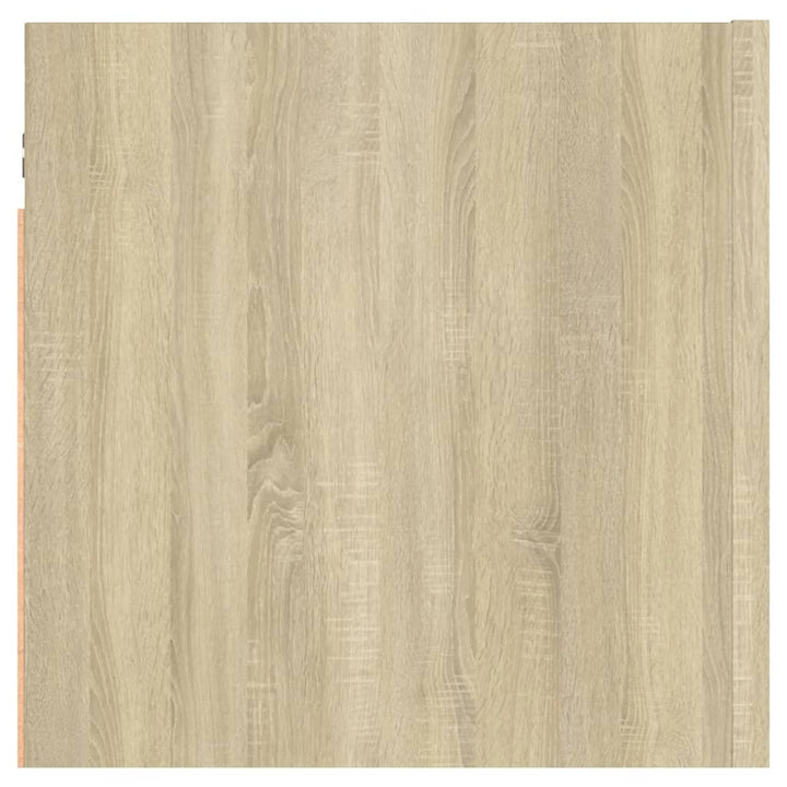 sengeskab 30,5x30x30 cm konstrueret træ sonoma-eg