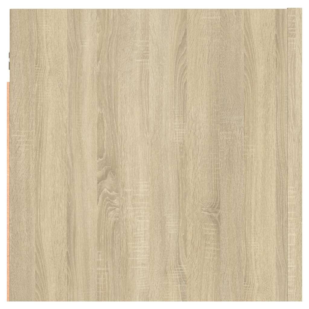 sengeskab 30,5x30x30 cm konstrueret træ sonoma-eg