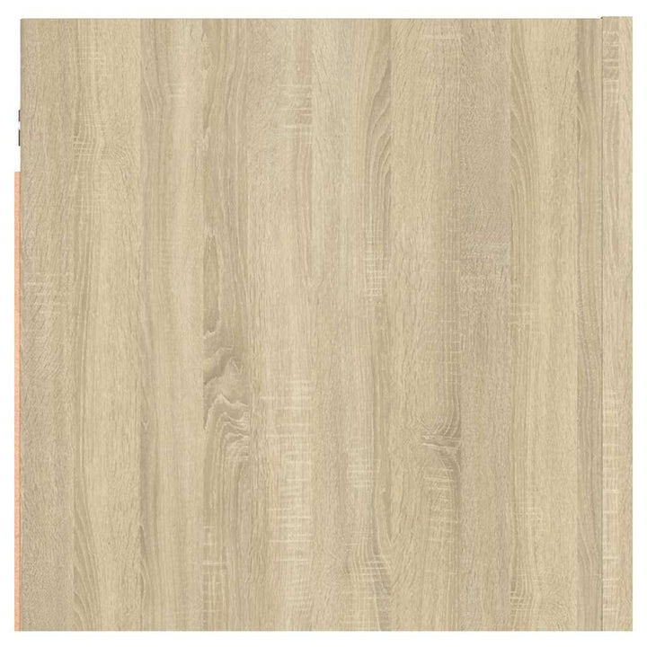 sengeskab 30,5x30x30 cm konstrueret træ sonoma-eg