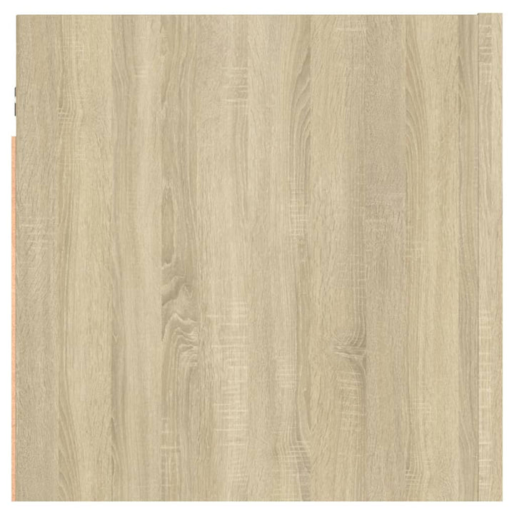 sengeskabe 2 stk. 30,5x30x30 cm konstrueret træ sonoma-eg