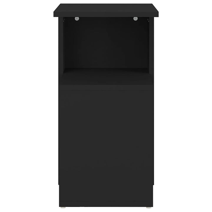 sidebord 36x30x56 cm konstrueret træ sort