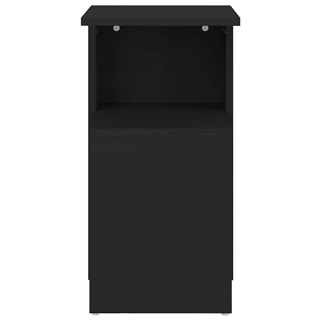 sidebord 36x30x56 cm konstrueret træ sort