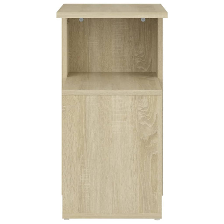 sidebord 36x30x56 cm konstrueret træ sonoma eg