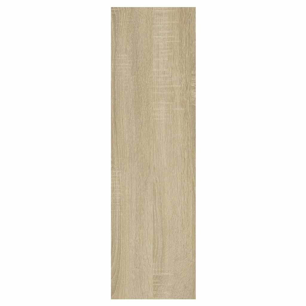 væghylde 75x16x55 cm konstrueret træ sonoma-eg