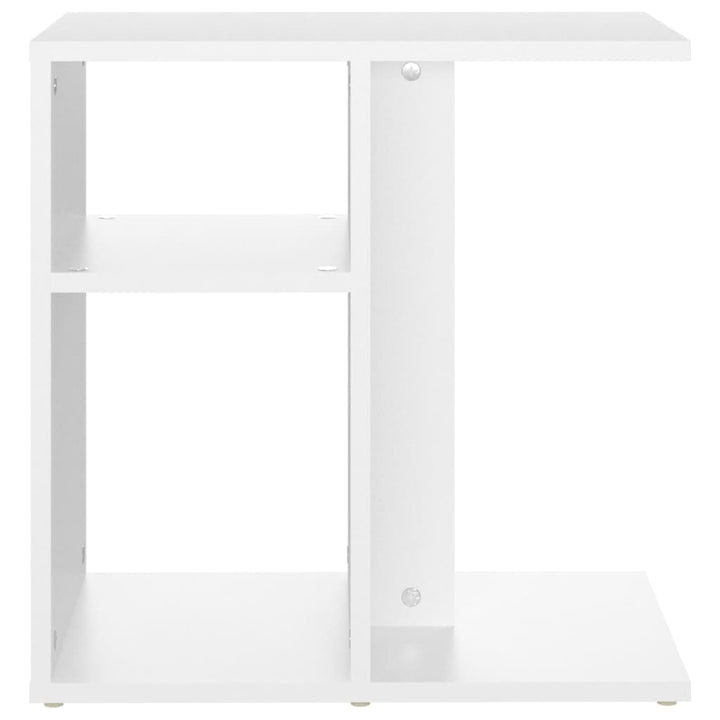 sidebord 50x30x50 cm konstrueret træ hvid