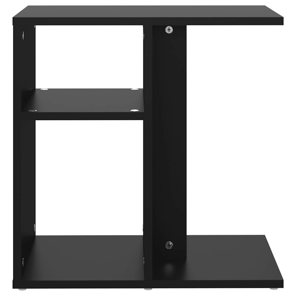 sidebord 50x30x50 cm konstrueret træ sort