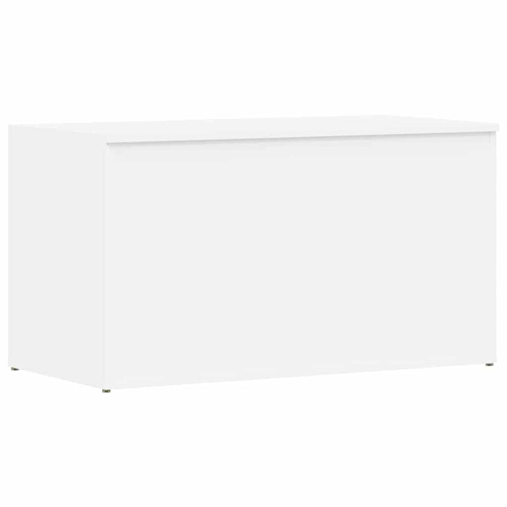 opbevaringskasse 84x42x46 cm konstrueret træ hvid