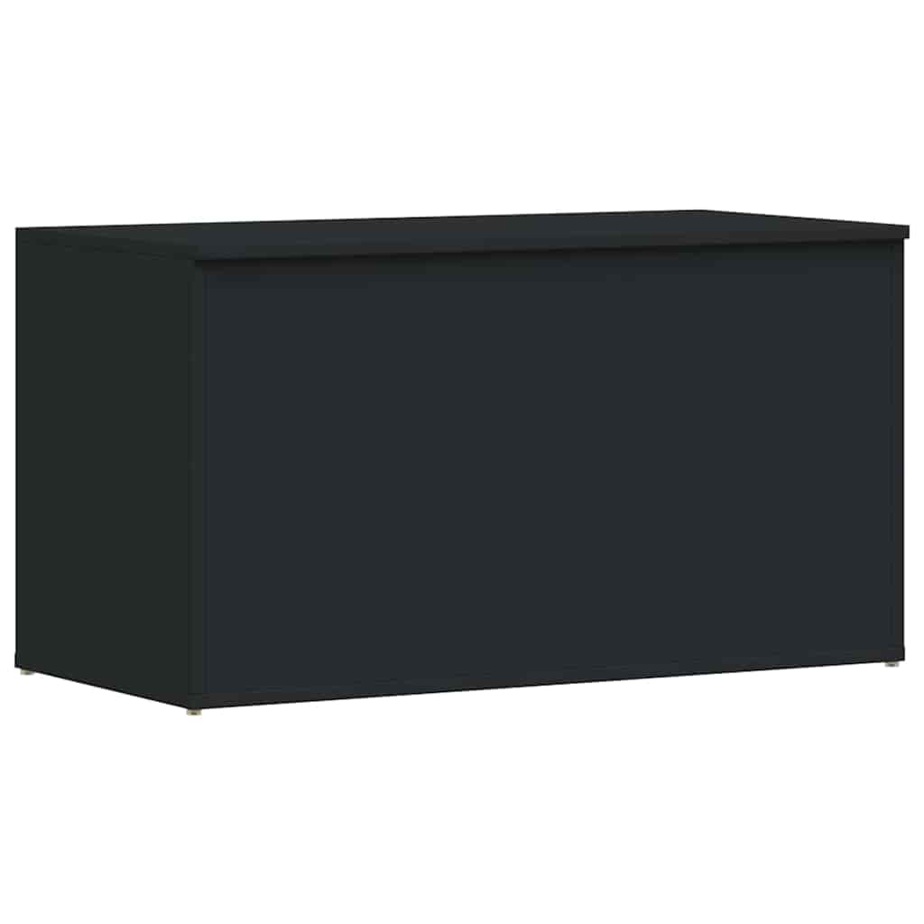 opbevaringskasse 84x42x46 cm konstrueret træ sort
