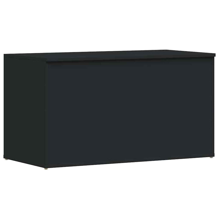 opbevaringskasse 84x42x46 cm konstrueret træ sort