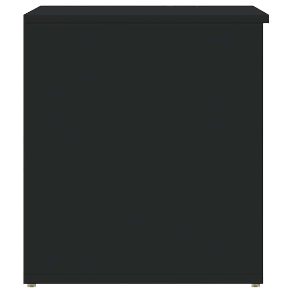 opbevaringskasse 84x42x46 cm konstrueret træ sort