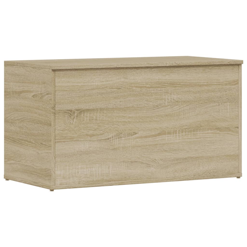 opbevaringskasse 84x42x46 cm konstrueret træ sonoma-eg