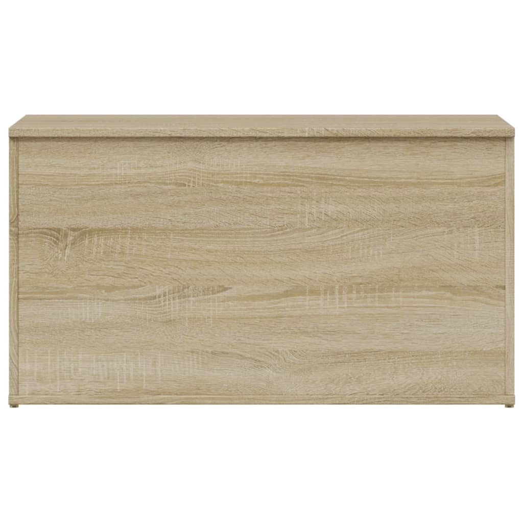 opbevaringskasse 84x42x46 cm konstrueret træ sonoma-eg