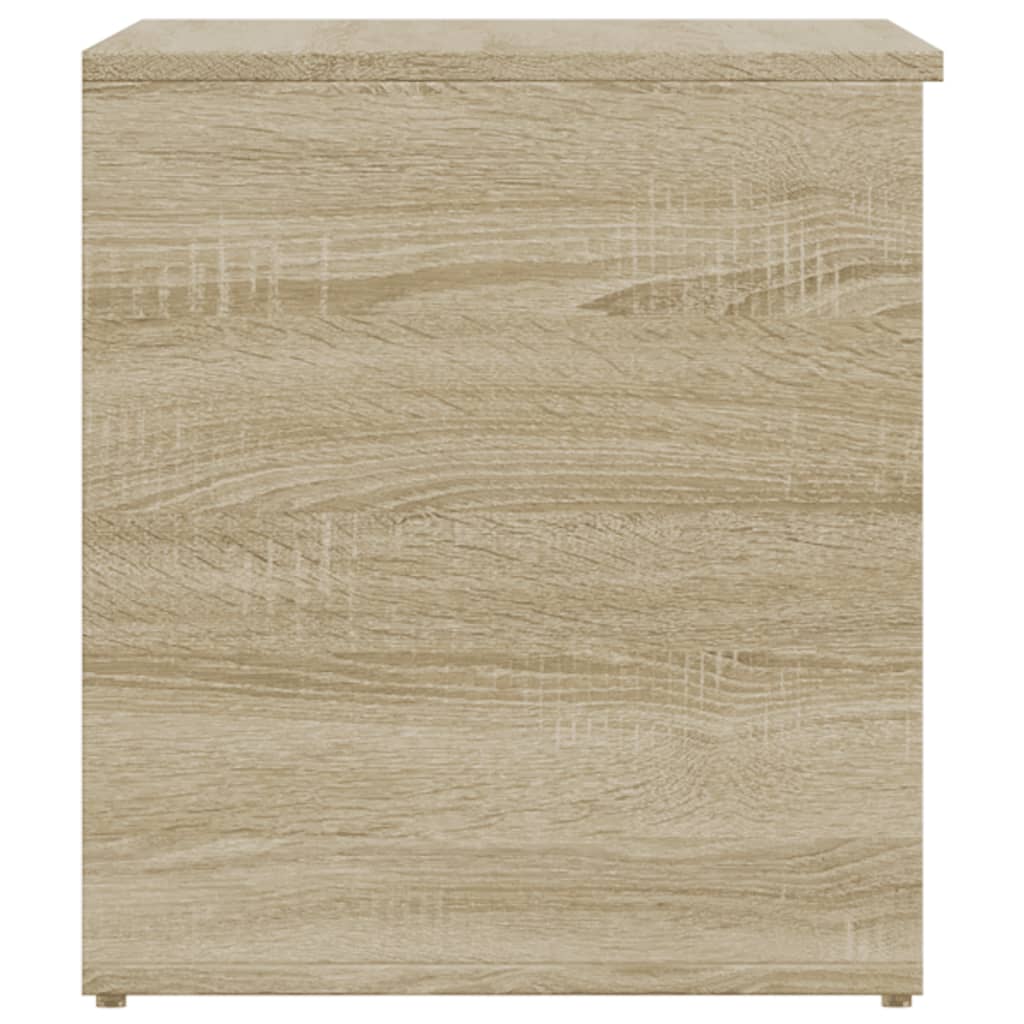 opbevaringskasse 84x42x46 cm konstrueret træ sonoma-eg