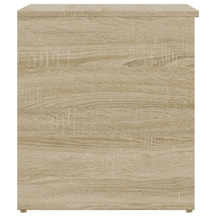 opbevaringskasse 84x42x46 cm konstrueret træ sonoma-eg
