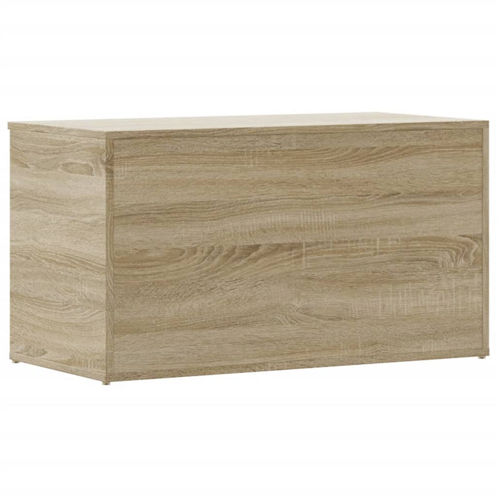 opbevaringskasse 84x42x46 cm konstrueret træ sonoma-eg