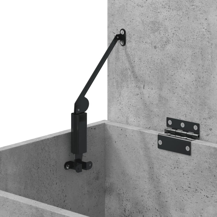 opbevaringskasse 84x42x46 cm konstrueret træ betongrå