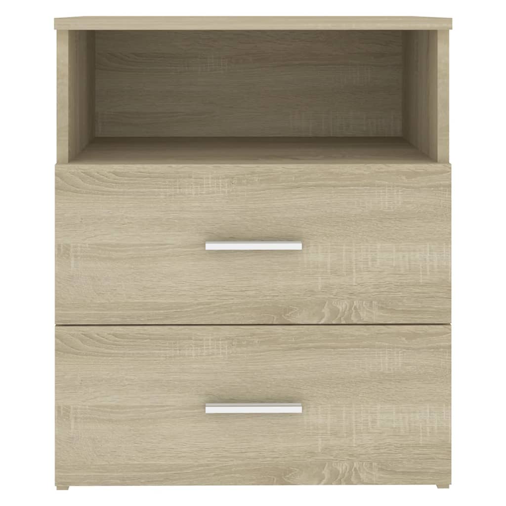 sengeskabe 2 stk. 50x32x60 cm sonoma-eg