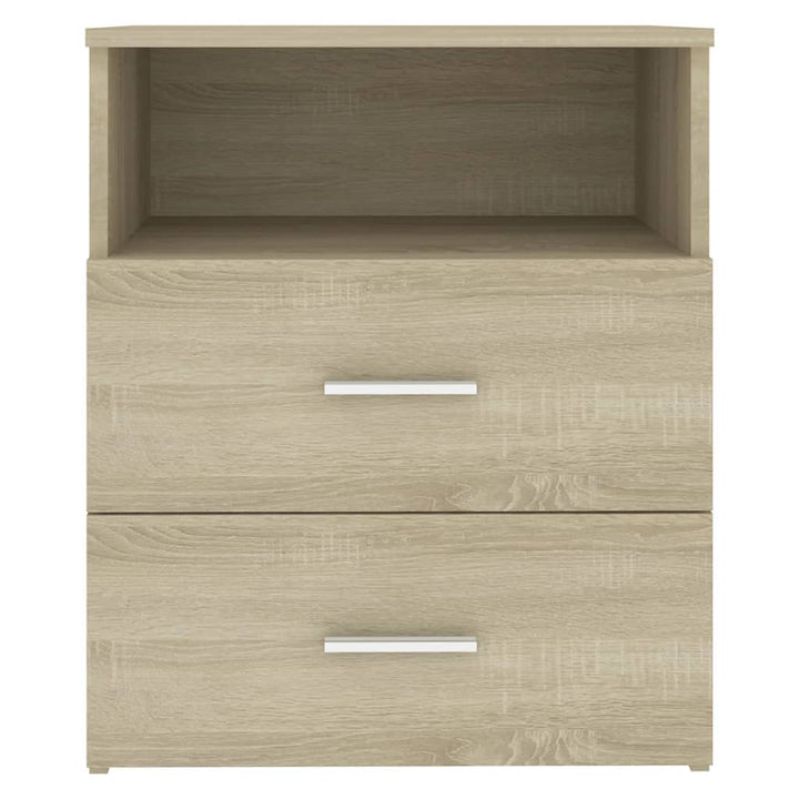 sengeskabe 2 stk. 50x32x60 cm sonoma-eg