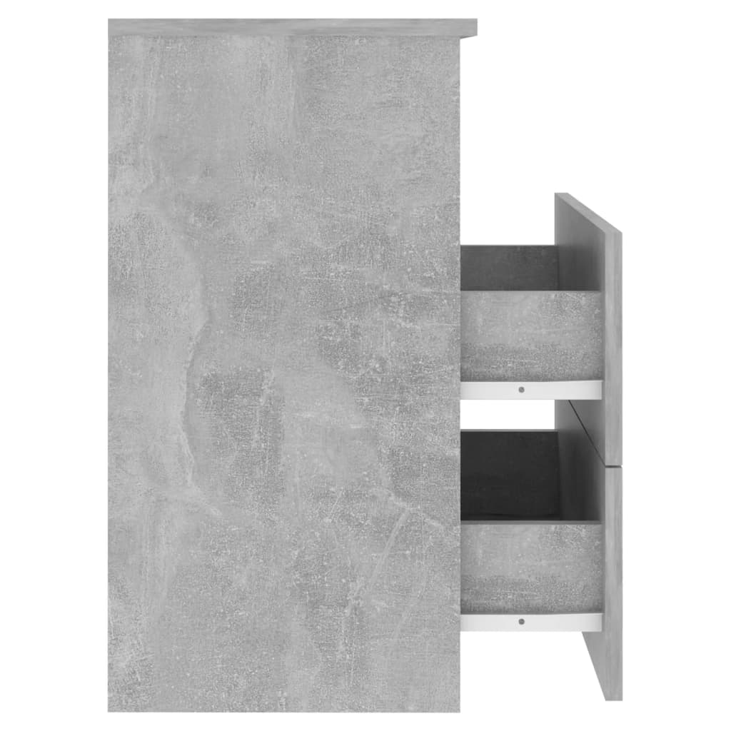 sengeskabe 2 stk. 50x32x60cm betongrå