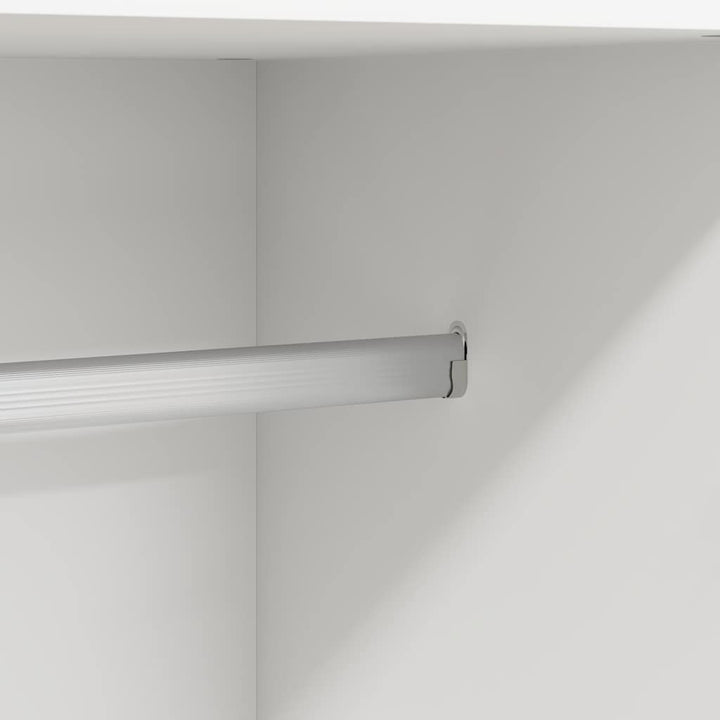 klædeskab 82,5x51,5x180 cm konstrueret træ hvid