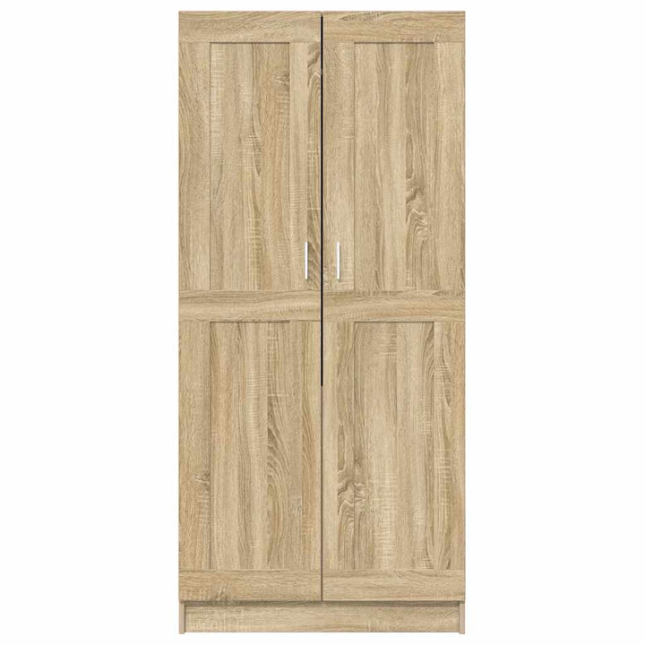 klædeskab 82,5x51,5x180 cm konstrueret træ sonoma-eg