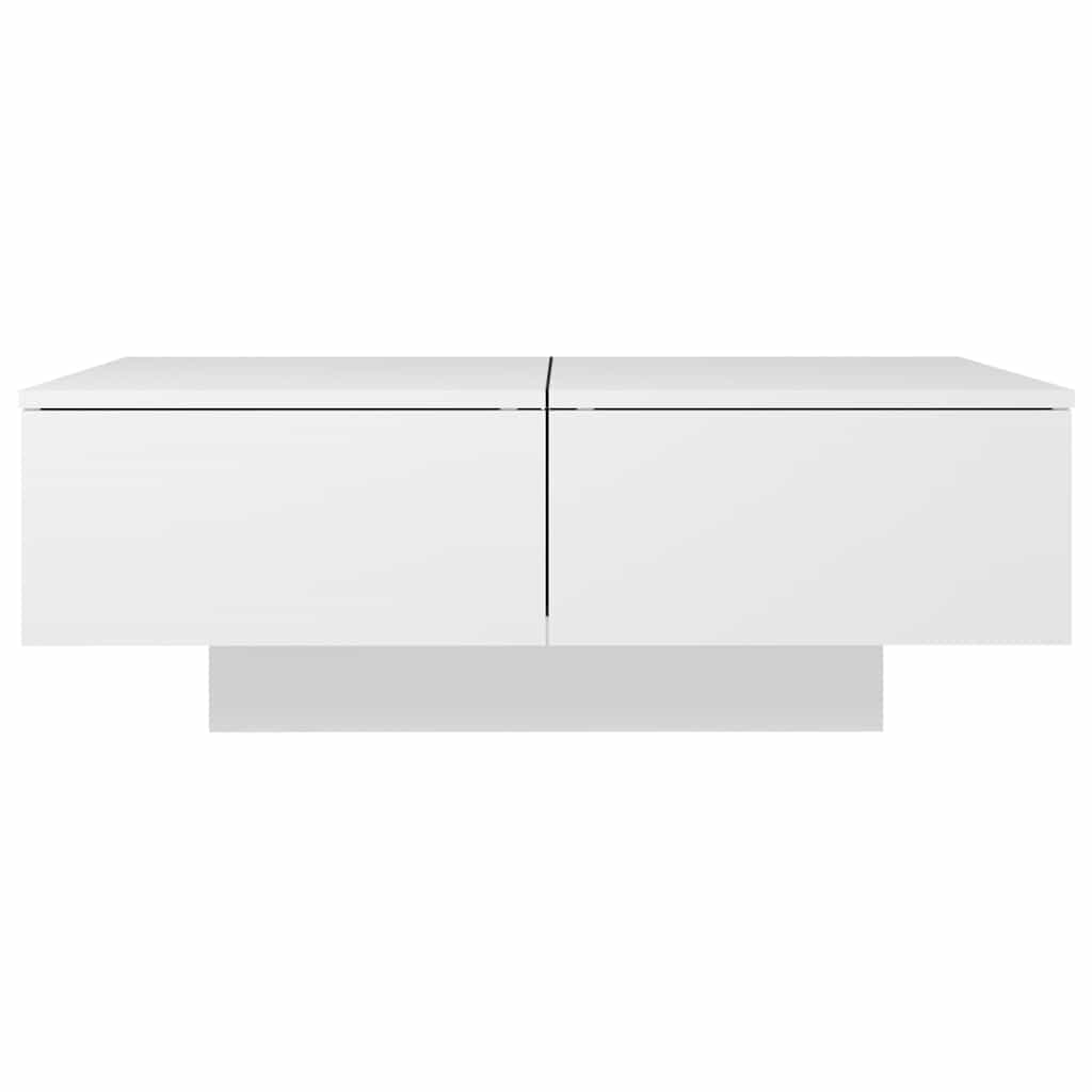 sofabord 90x60x31 cm konstrueret træ hvid