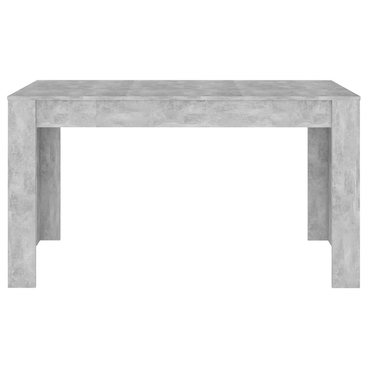 spisebord 140x74,5x76 cm konstrueret træ betongrå