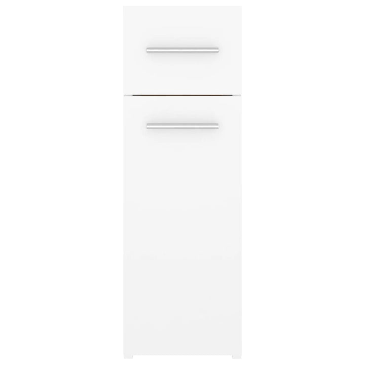 apotekerskab 20x45,5x60 cm konstrueret træ hvid