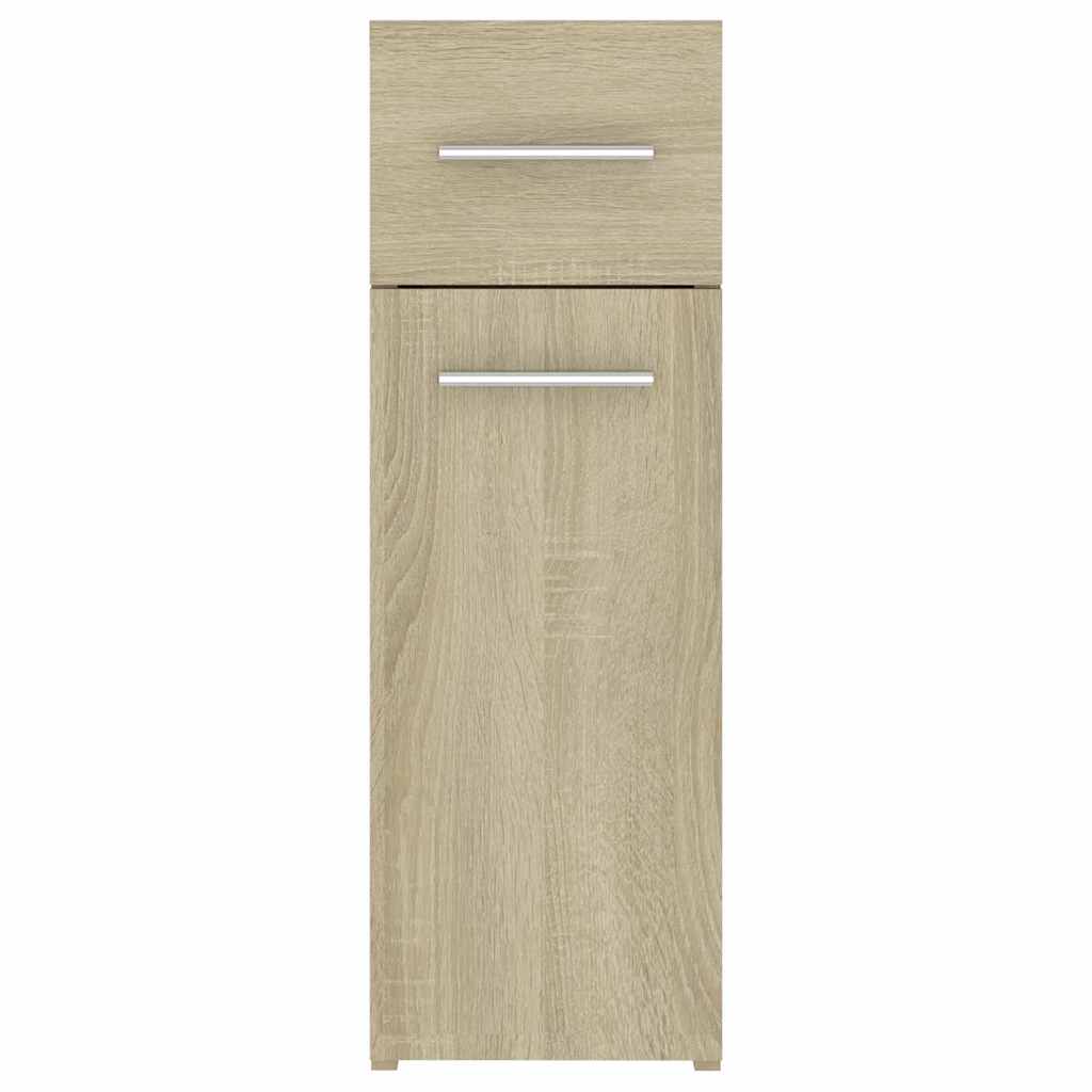 udtræksskab 20x45,5x60 cm konstrueret træ sonoma-eg