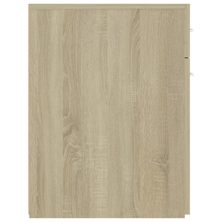 udtræksskab 20x45,5x60 cm konstrueret træ sonoma-eg