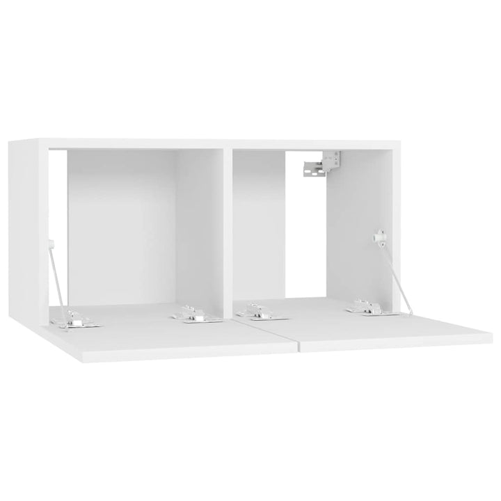 væghængte tv-skabe 3 stk. 60x30x30 cm hvid