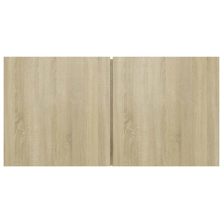 væghængte tv-skabe 2 stk. 60x30x30 cm sonoma-eg