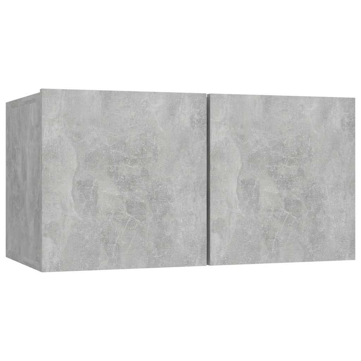 væghængt tv-skab 60x30x30 cm betongrå