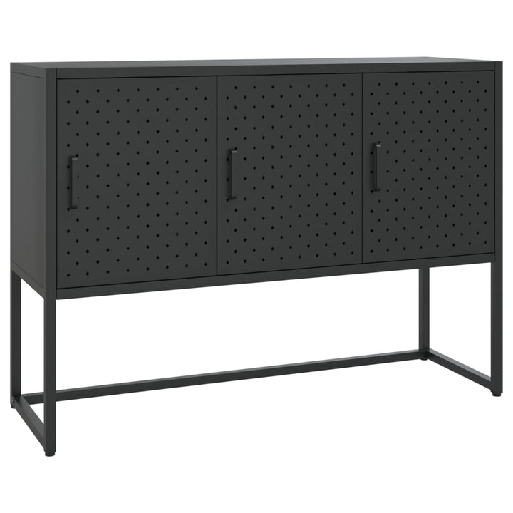 skænk 105x35x75 cm stål sort