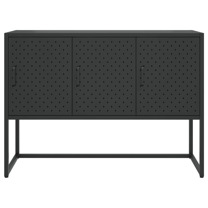 skænk 105x35x75 cm stål sort
