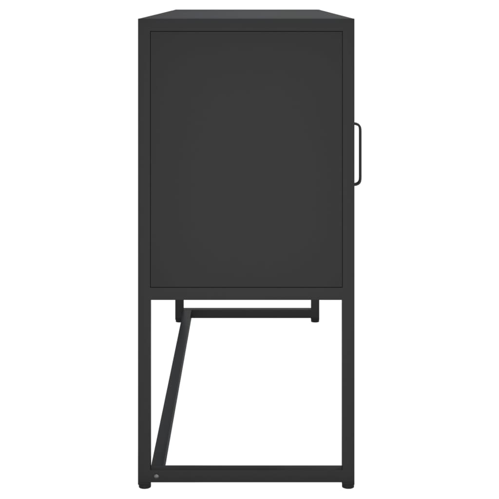 skænk 105x35x75 cm stål sort