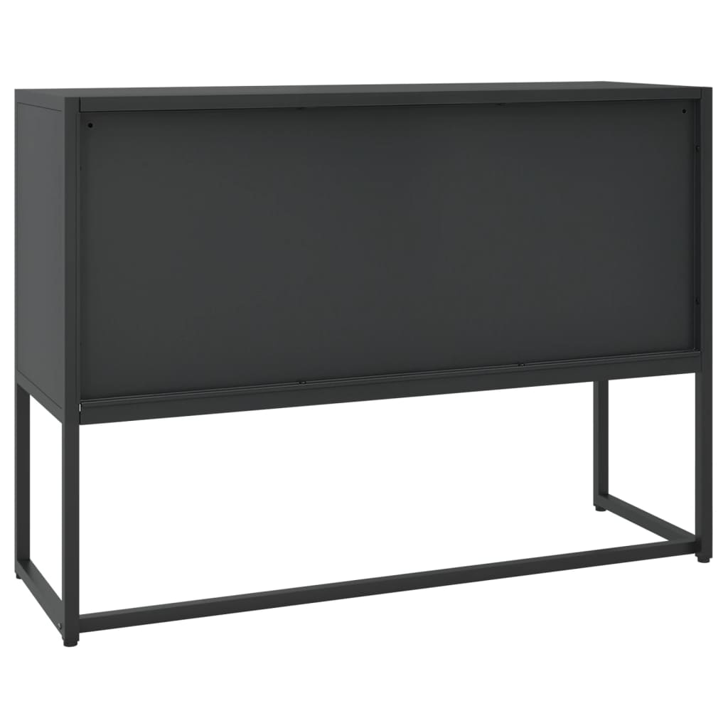 skænk 105x35x75 cm stål sort