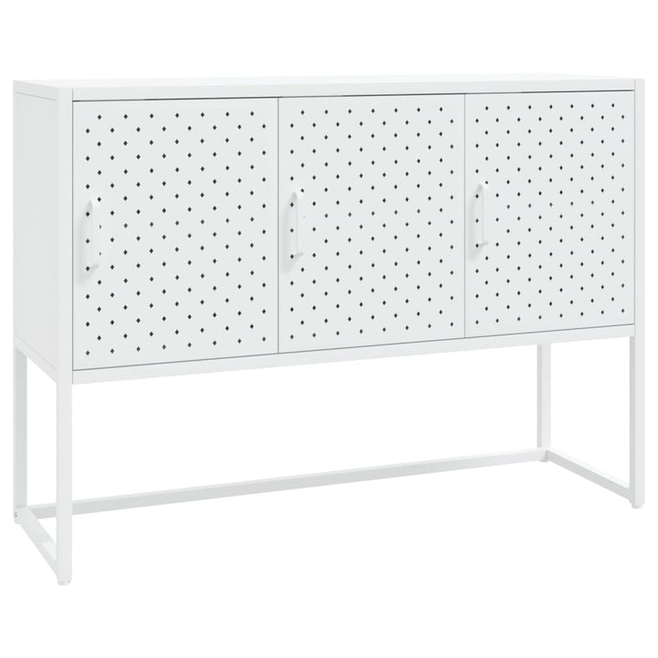 skænk 105x35x75 cm stål hvid