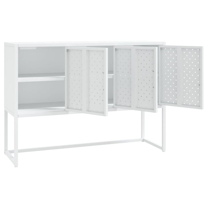 skænk 105x35x75 cm stål hvid